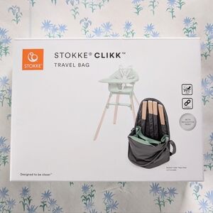 Stokke Clikk Travel Bag NEW High Chair Storage Bag Pockets Logo Print